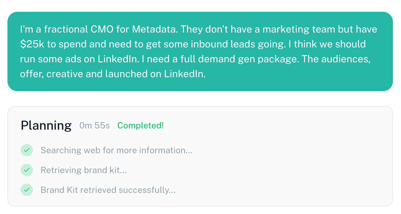 Prompt → Ad Campaign in Minutes